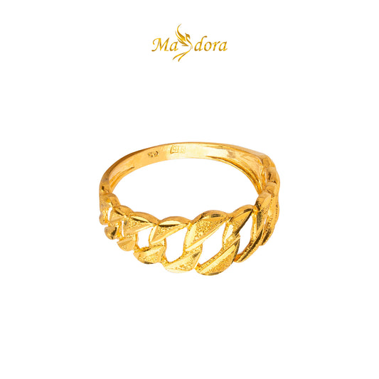 MASDORA 916 Gold Ring Rings Cincin Emas ~ Padu Gajah Pasir (EMAS 916/22K)
