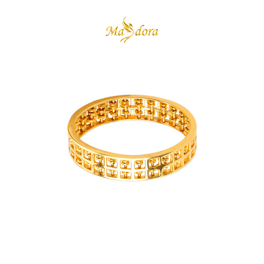 MASDORA 916 Gold Ring Rings Cincin Emas ~ Simple Round Abacus (EMAS 916/22K)