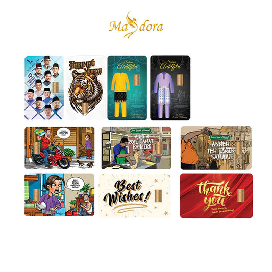 MASDORA 999.9 Gold Bar 1.00GM Gift Series (EMAS 999.9/24K)