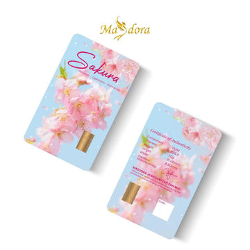 MASDORA 999.9 Gold Bar 1.00GM Flower Series ~ Sakura (EMAS 999.9/24K)