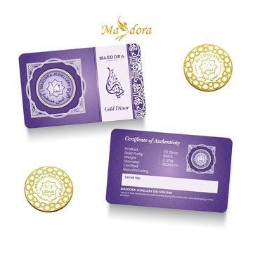 MASDORA 999.9 Gold ½ Dinar (2.125GM) Signature Series (EMAS 999.9/24K)