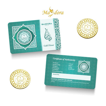 MASDORA 999.9 Gold 1 Dinar (4.25GM) Signature Series (EMAS 999.9/24K)