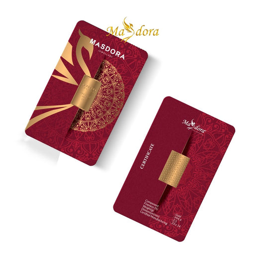 MASDORA 999.9 Gold Signature Gold Bullion Bar 2.50GM Signature Series (EMAS 999.9/24K)