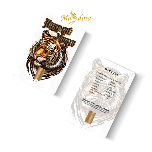 MASDORA 999.9 Gold Bar 1.00GM Collection Series ~ Harimau Malaya (EMAS 999.9/24K)