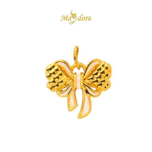 MASDORA 999 Gold Pendant Loket Emas ~ (WHITE) Mother Nature Edition  (EMAS 999/24K)