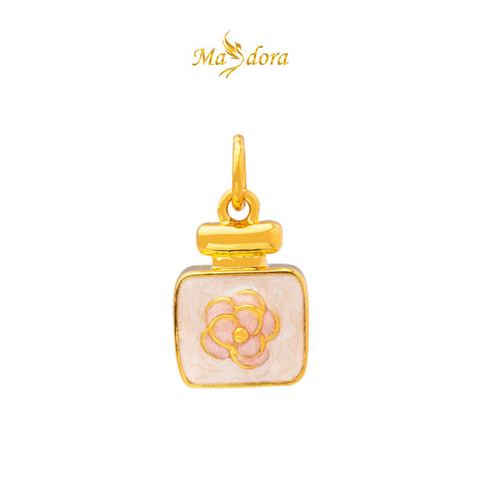 MASDORA 999 Gold Pendant Loket Emas ~ (WHITE) Memorable Travel Edition  (EMAS 999/24K)