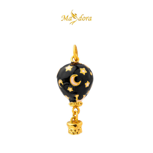 MASDORA 999 Gold Pendant Loket Emas ~ Fantasy Hot Air Balloon Edition (EMAS 999/24K)