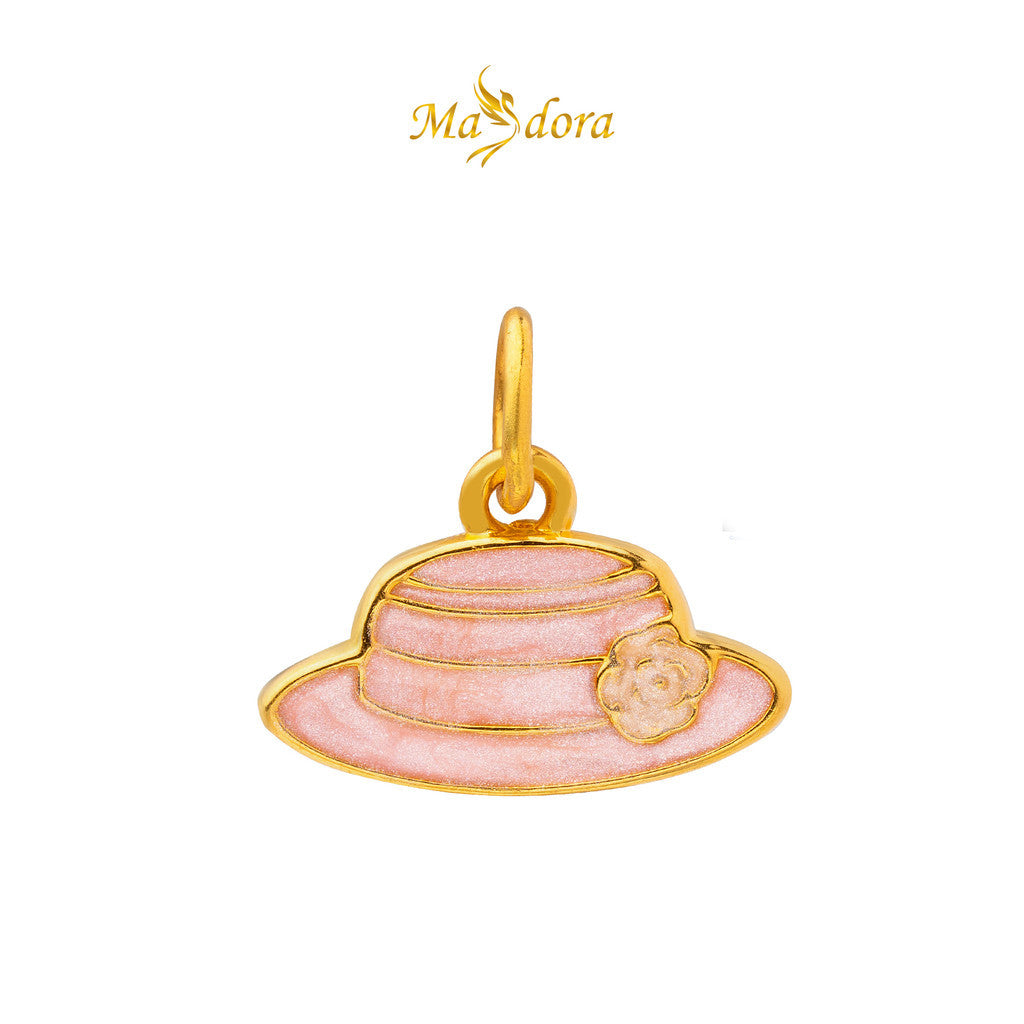 MASDORA 999 Gold Pendant Loket Emas ~ (PINK) Memorable Travel Edition (EMAS 999/24K)