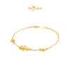 MASDORA 999 Gold Bracelet Rantai Tangan Emas ~ Golden Youth Flower  (EMAS 999/24K)