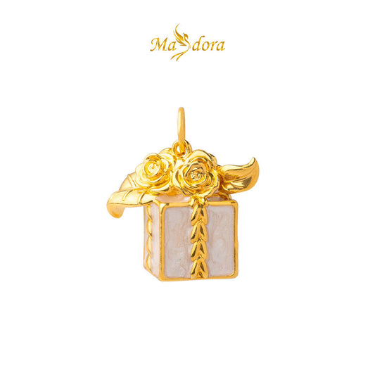 MASDORA 999 Gold Pendant Loket Emas ~ White Gift Box (EMAS 999/24K)