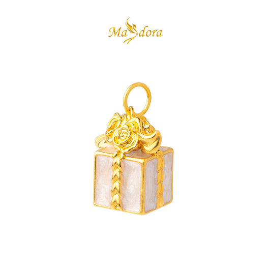 MASDORA 999 Gold Pendant Loket Emas ~ White Gift Box (EMAS 999/24K)