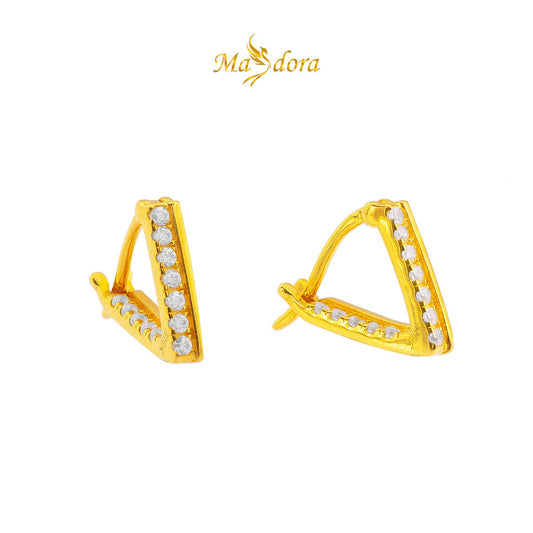 MASDORA 916 Gold Earrings Earring Subang Emas ~ Sparkling Edition (EMAS 916/22K)