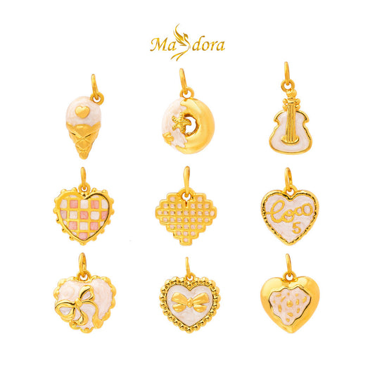 MASDORA 999 Gold Pendant Loket Emas ~ (WHITE) Lovely Baby Edition (EMAS 999/24K)