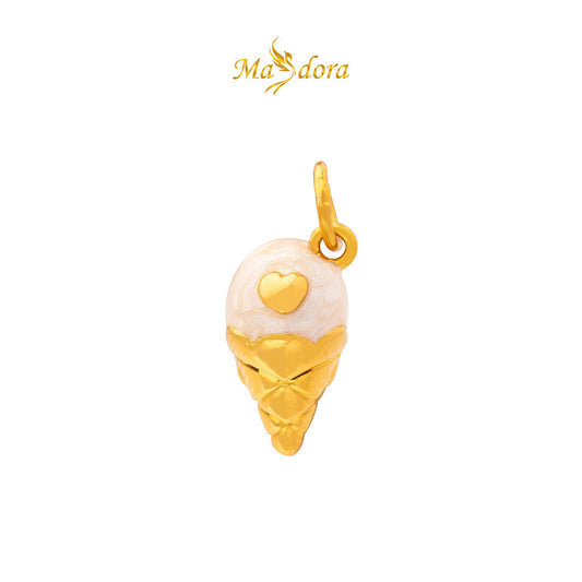 MASDORA 999 Gold Pendant Loket Emas ~ (WHITE) Lovely Baby Edition  (EMAS 999/24K)