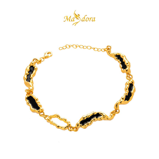 MASDORA 999 Gold Bracelet Rantai Tangan Emas ~ Modern Coffee Beans (EMAS 999/24K)