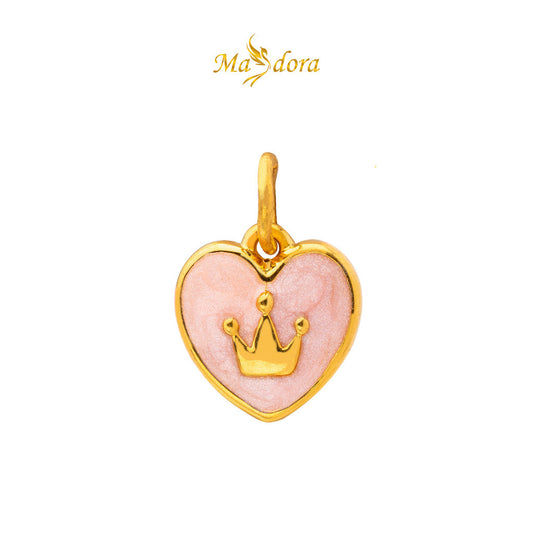 MASDORA 999 Gold Pendant Loket Emas ~ (PINK) Mother Nature Edition  (EMAS 999/24K)