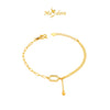 MASDORA 999 Gold Bracelet Rantai Tangan Emas ~ Golden Zero Paperclip (EMAS 999/24K)