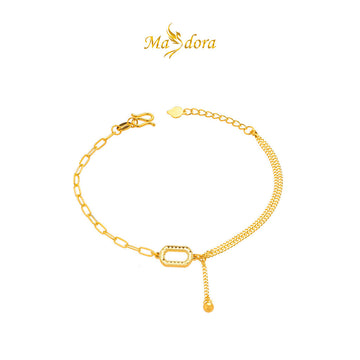 MASDORA 999 Gold Bracelet Rantai Tangan Emas ~ Golden Zero Paperclip (EMAS 999/24K)