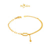MASDORA 999 Gold Bracelet Rantai Tangan Emas ~ Golden Zero Paperclip (EMAS 999/24K)