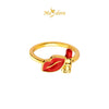 MASDORA 999 Gold Ring Rings Cincin Emas ~ Lips Edition (EMAS 999/24K)