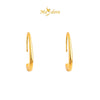 MASDORA 999 Gold Earring Earrings Emas ~ Golden Minimalist Droplets (EMAS 999/24K)