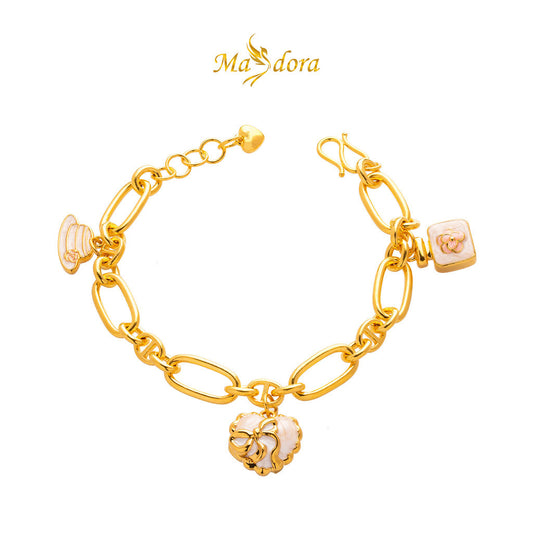 MASDORA 999 Gold Bracelet Rantai Tangan Emas ~ Pinky Puffy (EMAS 999/24K)