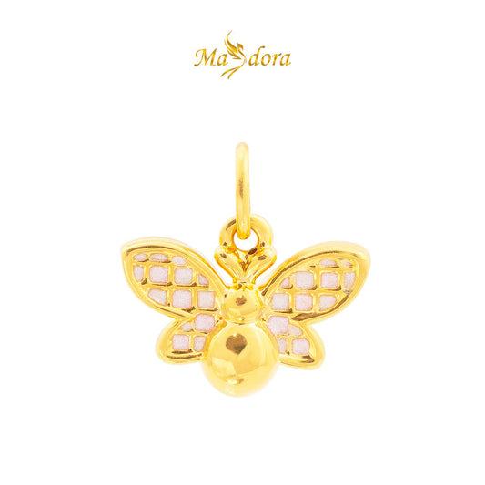 MASDORA 999 Gold Pendant Loket Emas ~ Pink Leona Edition (EMAS 999/24K)