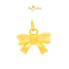 MASDORA 999 Gold Pendant Loket Emas ~ Golden Matte Bow (EMAS 999/24K)