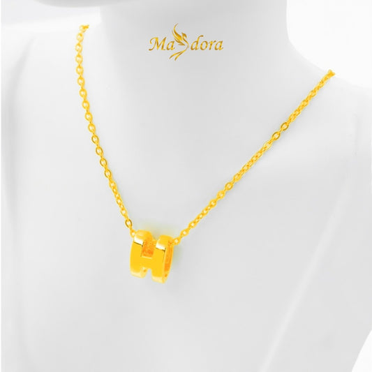 MASDORA 916 Gold Pendant Loket Emas ~ Exclusive Golden H (EMAS 916/22K)
