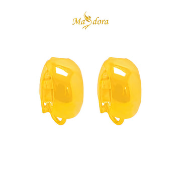 MASDORA 916 Gold Earings Earing Subang Emas ~ Plain Clip