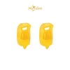MASDORA 916 Gold Earings Earing Subang Emas ~ Plain Clip