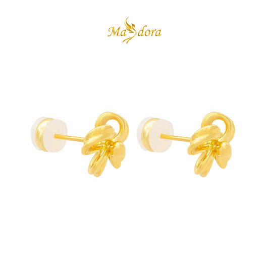 MASDORA 999 Gold Earring Earrings Subang Emas ~ Flower Coquette (EMAS 999/24K)