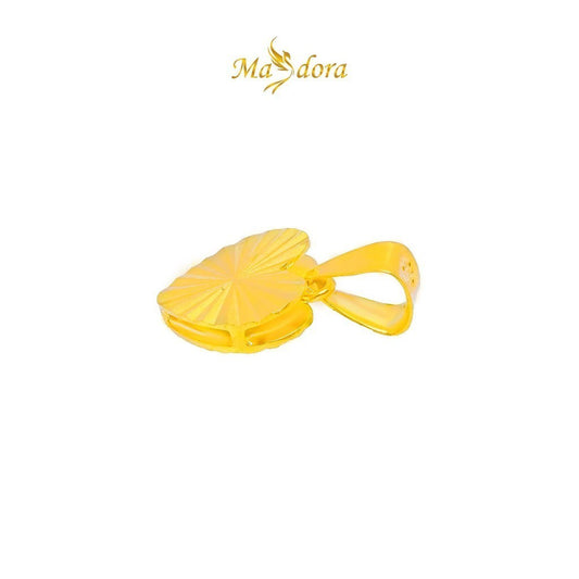 MASDORA 916 Gold Pendant Loket Emas ~ Shiny Heart (EMAS 916/22K)