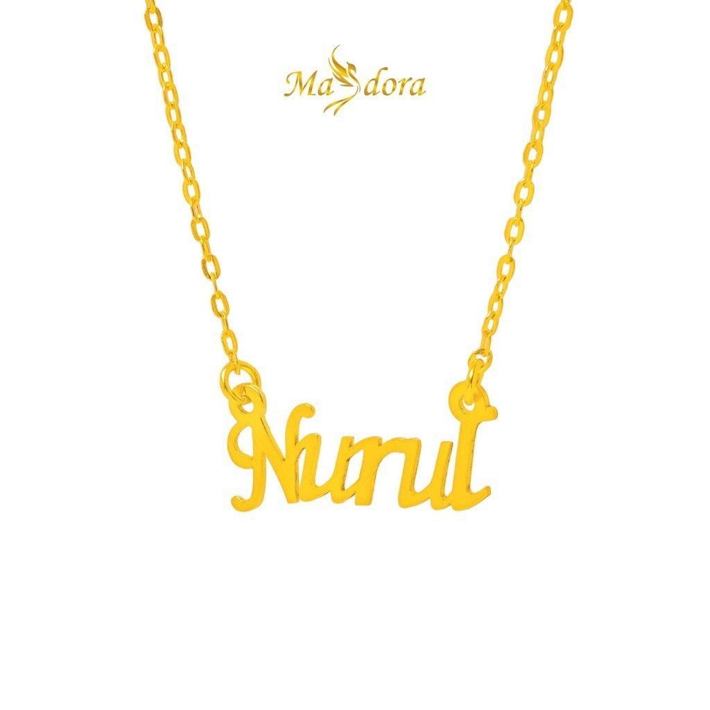 MASDORA 916 Gold Necklace Rantai Leher Emas ~ Name After You 916 (EMAS 916/22K)