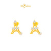 MASDORA 916 Gold Earings Earing Subang Emas ~ Sparkling Paris Tower Stud (EMAS 916/22K)