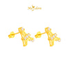 MASDORA 916 Gold Earings Earing Subang Emas ~ Sparkling Paris Tower Stud (EMAS 916/22K)