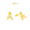 MASDORA 916 Gold Earings Earing Subang Emas ~ Sparkling Paris Tower Stud (EMAS 916/22K)