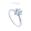 SILVERA 925 Silver Ring Rings Cincin Perak ~  Sparkle Solitaire Ring, 925 Silver by Masdora