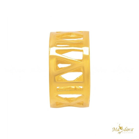 MASDORA 916 Gold Pendant Loket Emas ~ Roman Numeral - S (EMAS 916/22K)