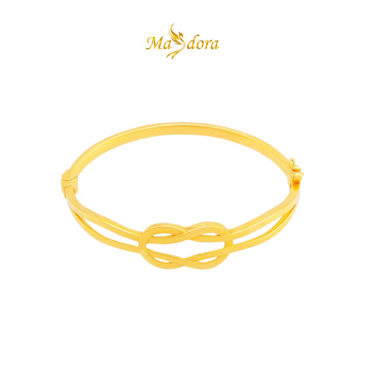 MASDORA 916 Gold Bangle Gelang Tangan Emas ~ Golden Fancy (EMAS 916/22K)