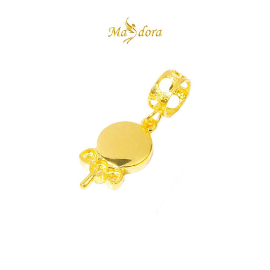 MASDORA 916 Gold Charms Charm Emas ~ Enamel Charm - Lollipop (EMAS 916/22K)