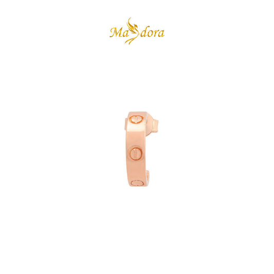 MASDORA 916 Gold Earrings Earring Subang Emas ~ Rosé Gold Screw Mark (EMAS 916/22K)