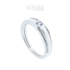 SILVERA 925 Silver Ring Rings Cincin Perak ~ Forever Love Wedding Band, 925 Silver by Masdora