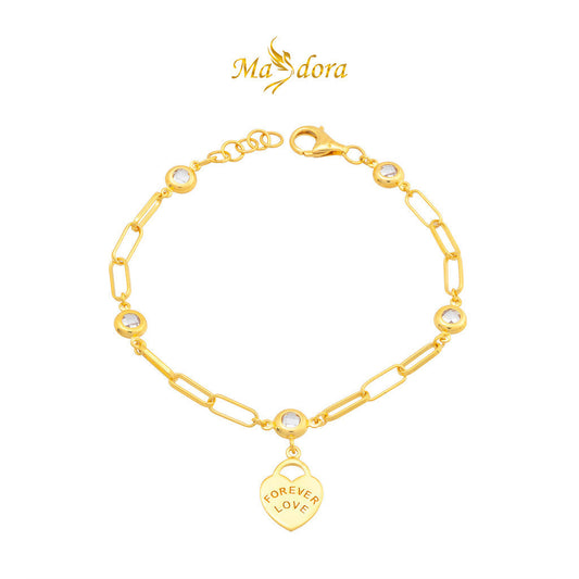MASDORA 916 Gold Bracelet Rantai Tangan Emas ~ Forever Love (EMAS 916/22K)