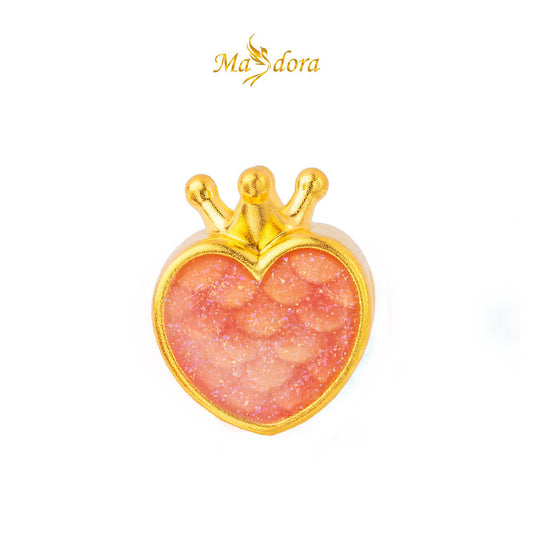 MASDORA 999 Gold Pendant Loket Emas ~ Queen Desire (EMAS 999/24K) -- FREE LEATHER BRACELET!