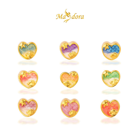 MASDORA 999 Gold Pendant Loket Emas ~ Blitz Shell (EMAS 999/24K) -- FREE LEATHER BRACELET!
