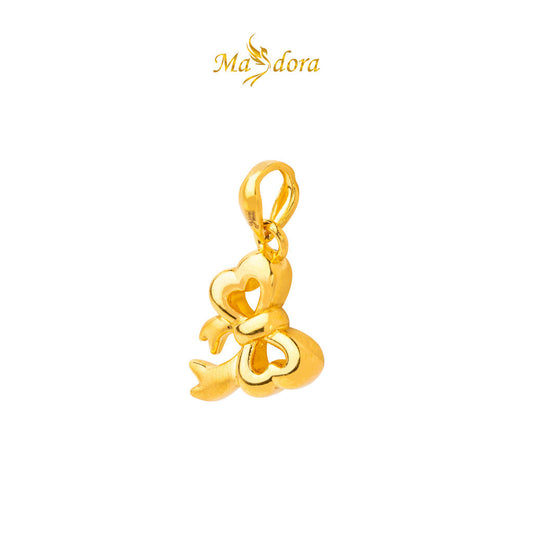 MASDORA 999 Gold Pendant Loket Emas ~ Bowie Bow (EMAS 999/24K)