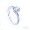 SILVERA 925 Silver Ring Rings Cincin Perak ~ Sparkling Crown Solitaire Ring, 925 Silver by Masdora