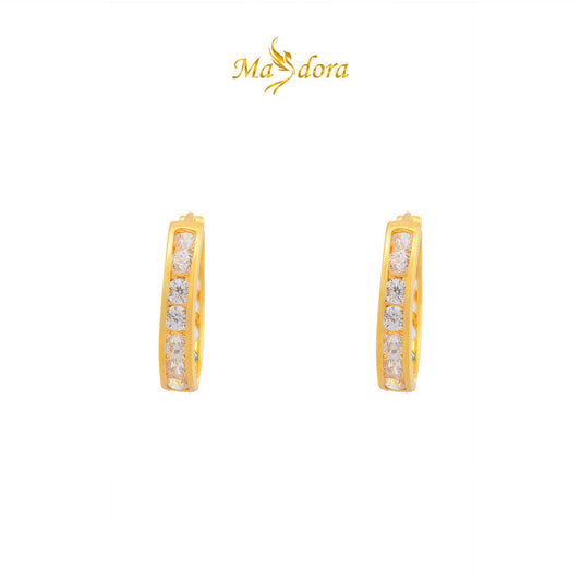 MASDORA 916 Gold Earrings Earring Subang Emas ~ Sparkling Galaxy Myriad Spring (EMAS 916/22K)