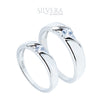 SILVERA 925 Silver Ring Rings Cincin Perak ~ True Love Wedding Band, 925 Silver by Masdora